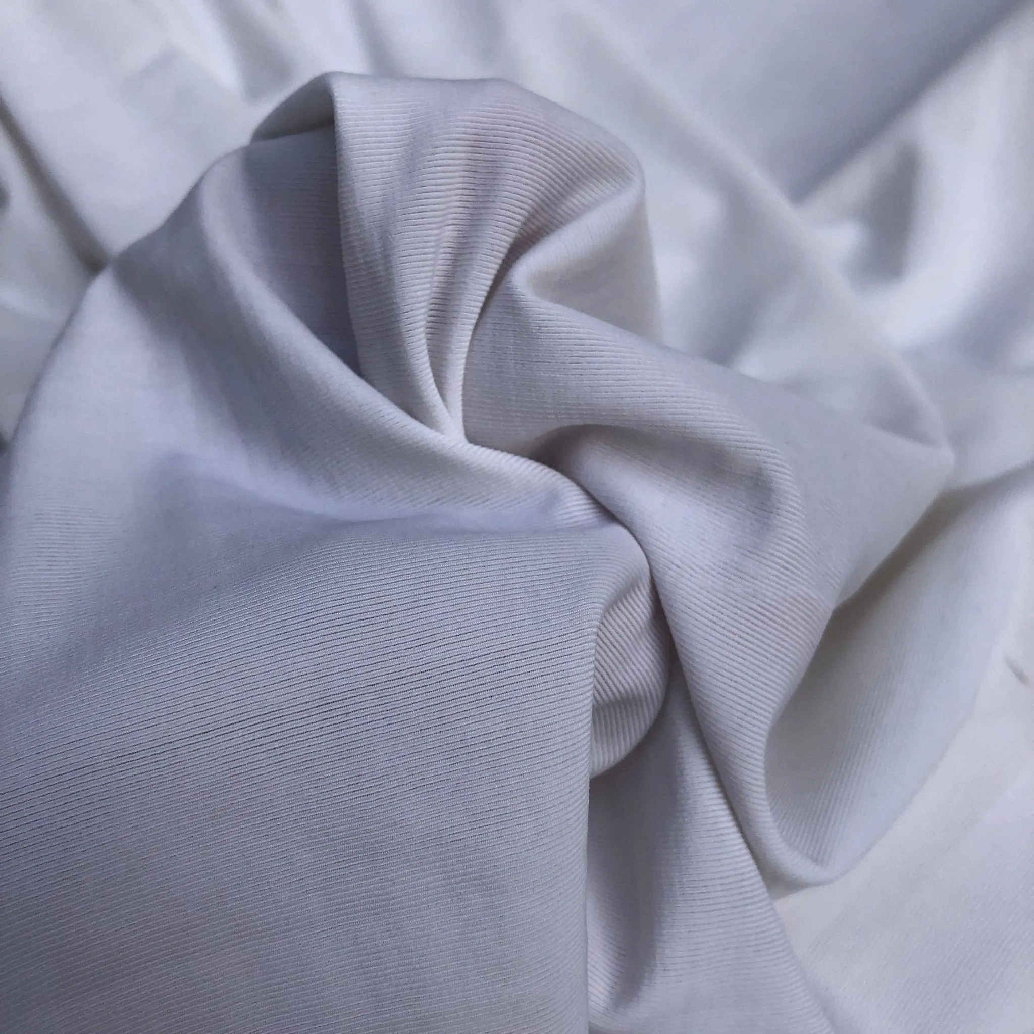 54" Solid White Nylon Spandex Lycra Stretch Blend Jersey Knit Fabric By the Yard