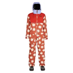 Airblaster Women's Insulated Freedom Suit 2025 Rust Big Daisy