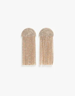 Athena Earrings - Gold/Diamante