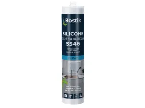 Bostik S546 Anti Fungus Bathroom and Kitchen Clear Silicone Sealant