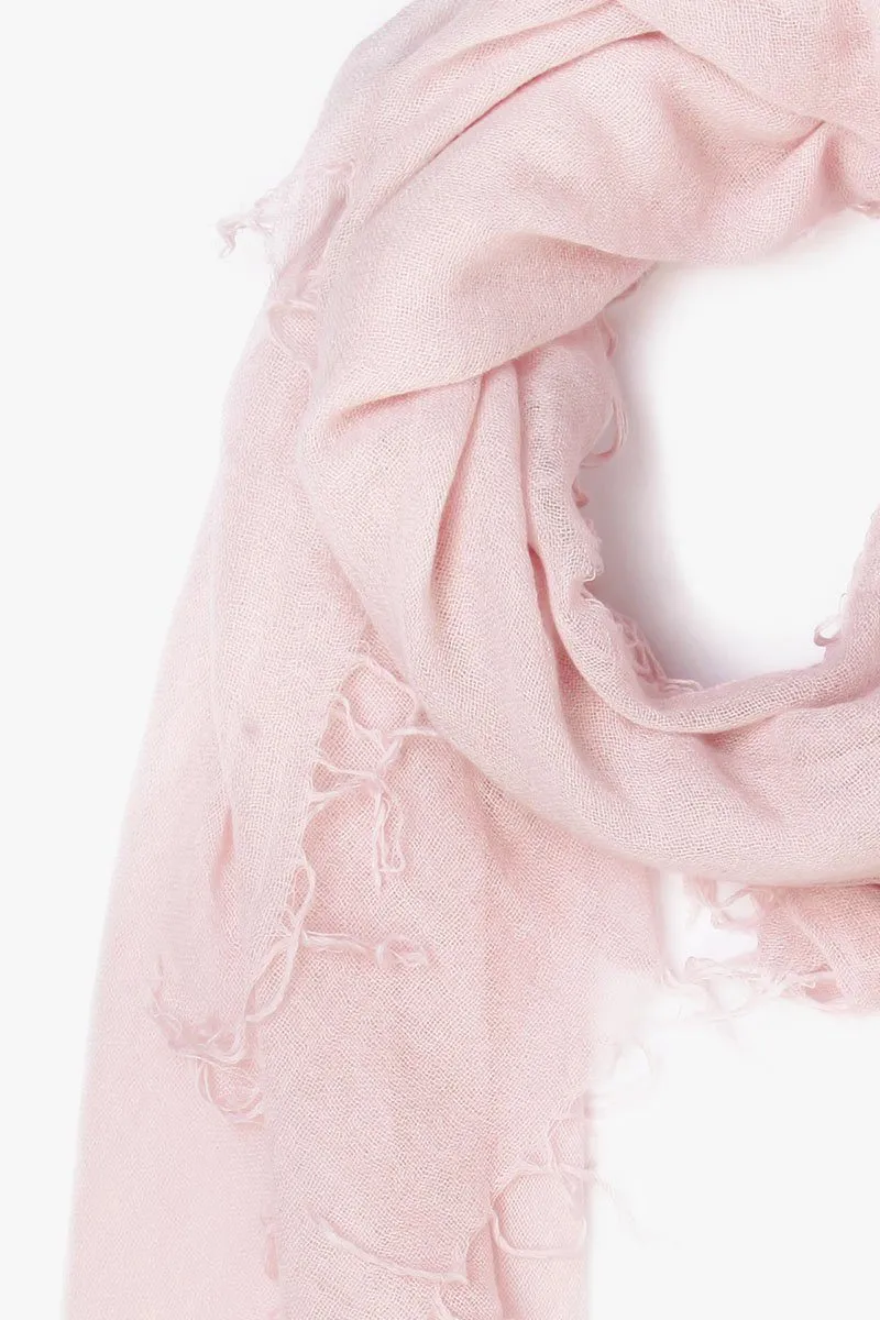 Cashmere and Silk Scarf Mauve Chalk