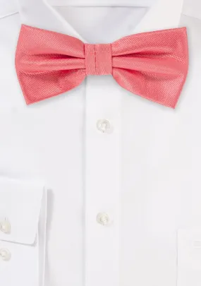 Coral Solid Bowtie