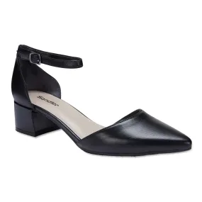 Dash Heel in Black Leather