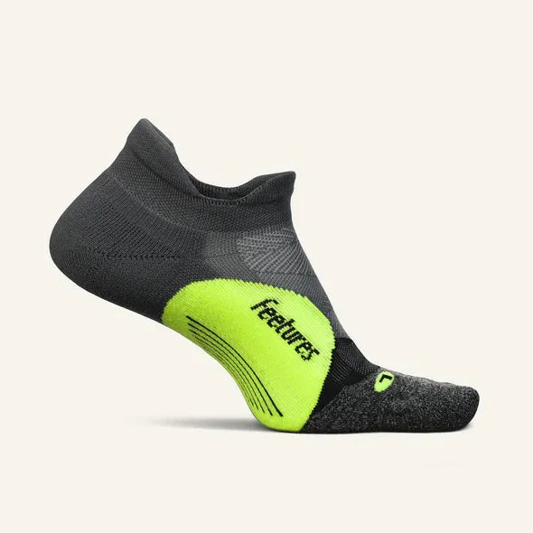 Elite Light Cushion Cushion No Show Tab Sock in Midnight Neon