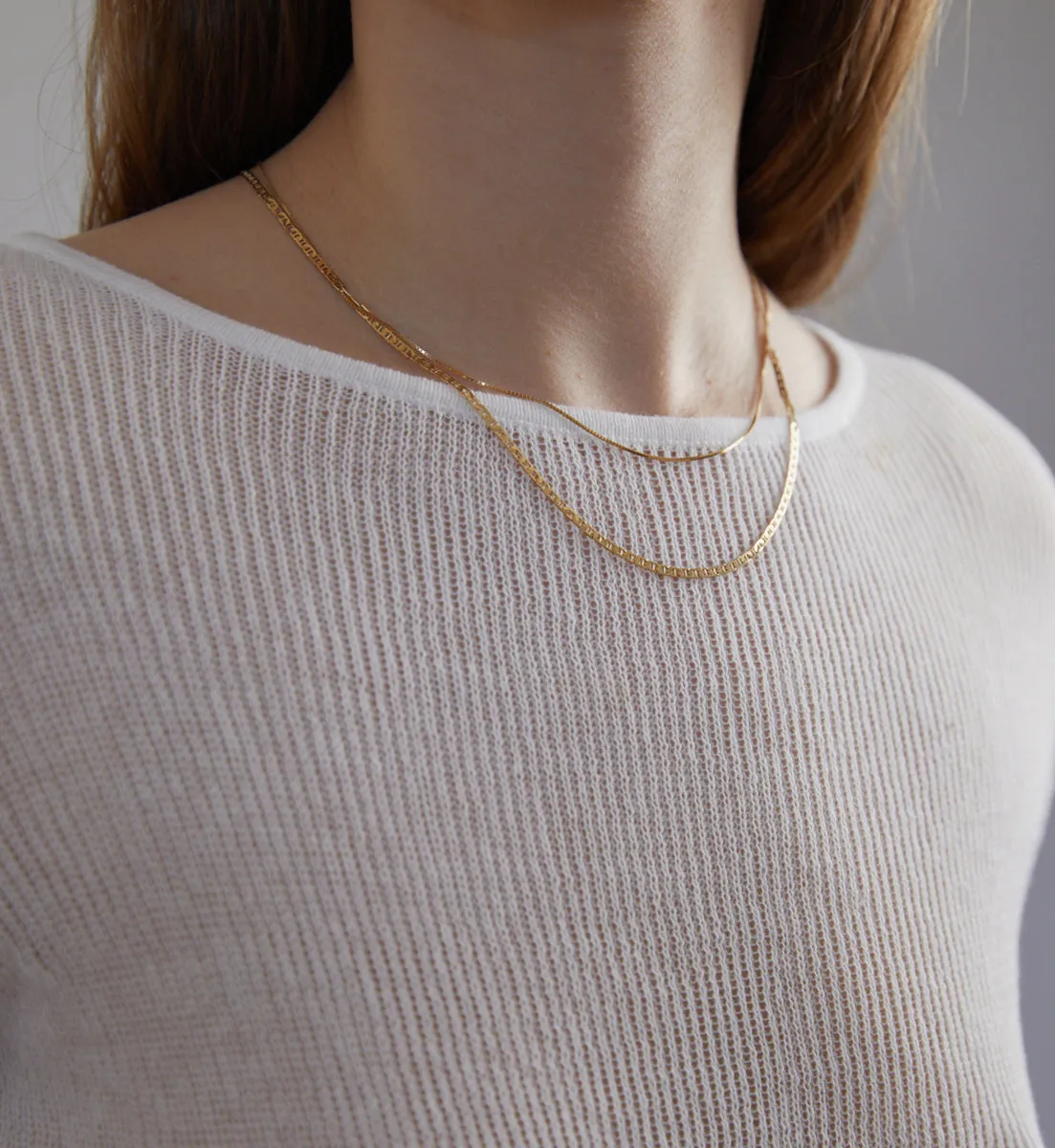 Flat Marine Chain | Gold