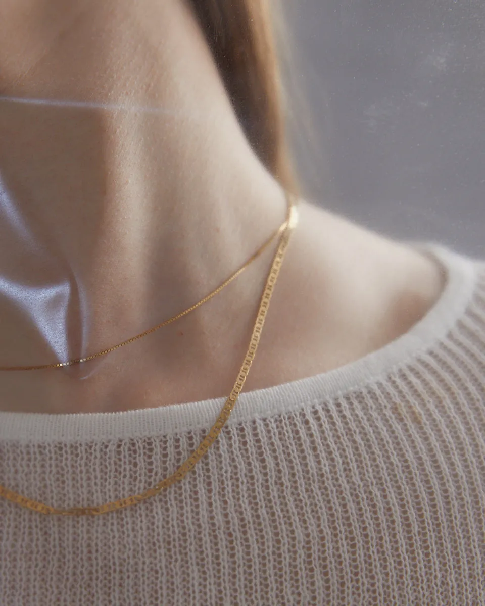 Flat Marine Chain | Gold