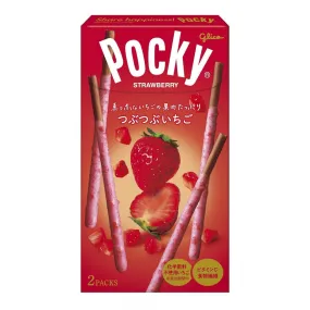 Glico Strawberry Pocky Double Coated Strawberry Cocoa Sticks (Pack of 3)