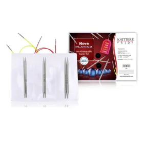 Knitters Pride Nova Platina Interchangeable Needle Set: Starter Set (Normal IC)