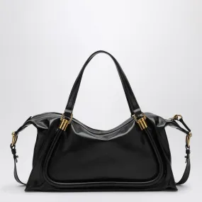 PARATY 24 BAG IN SHINY BLACK LEATHER