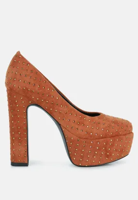 Poppins Glinting Platform High Pumps By Ruw