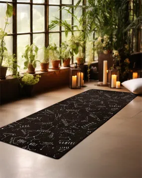 Stellar Yoga Mat - Non Slip Exercise Mat for Yoga Pilates Floor Workouts Witchy Goth Yoga Gifts