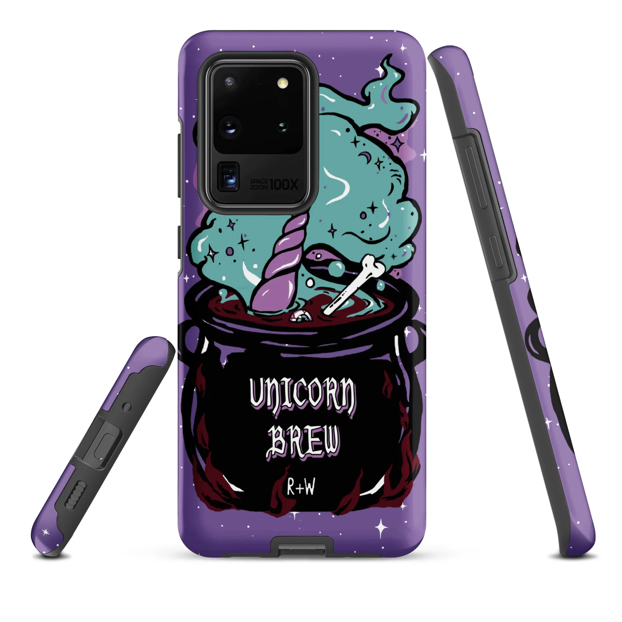 Unicorn Brew Tough Phone Case for Samsung - Witchy Goth Accessory Anti-scratch Cover Cool Gothic Christmas Gifts