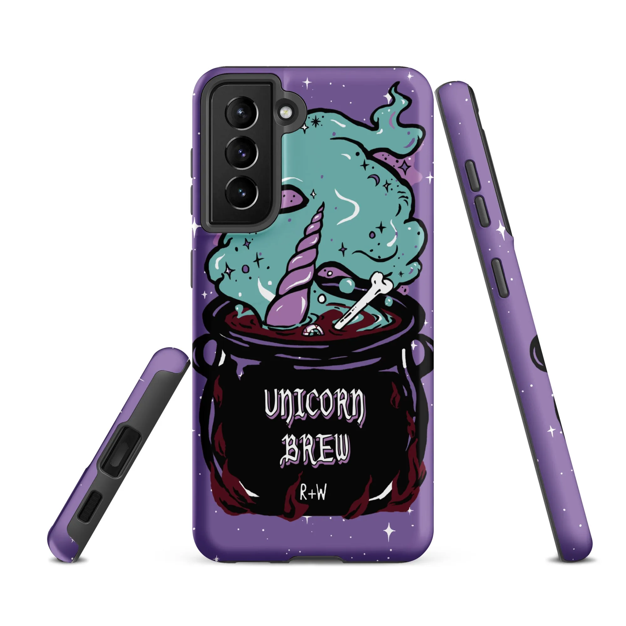 Unicorn Brew Tough Phone Case for Samsung - Witchy Goth Accessory Anti-scratch Cover Cool Gothic Christmas Gifts