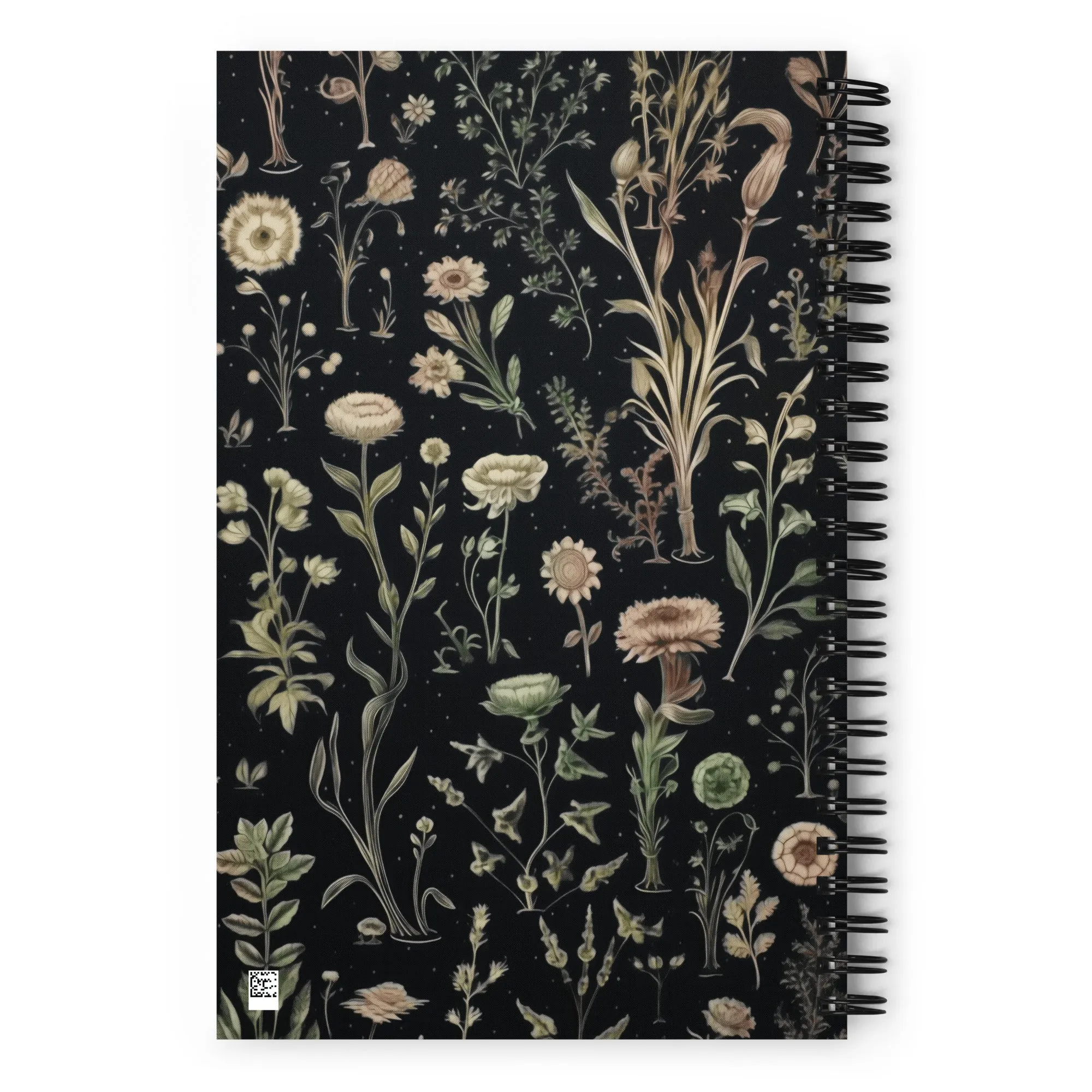 Witches' Broomsticks Spiral Notebook - Botanical Witchy Journal Uni & College Dark Academia Essentials - Gothic Stationery