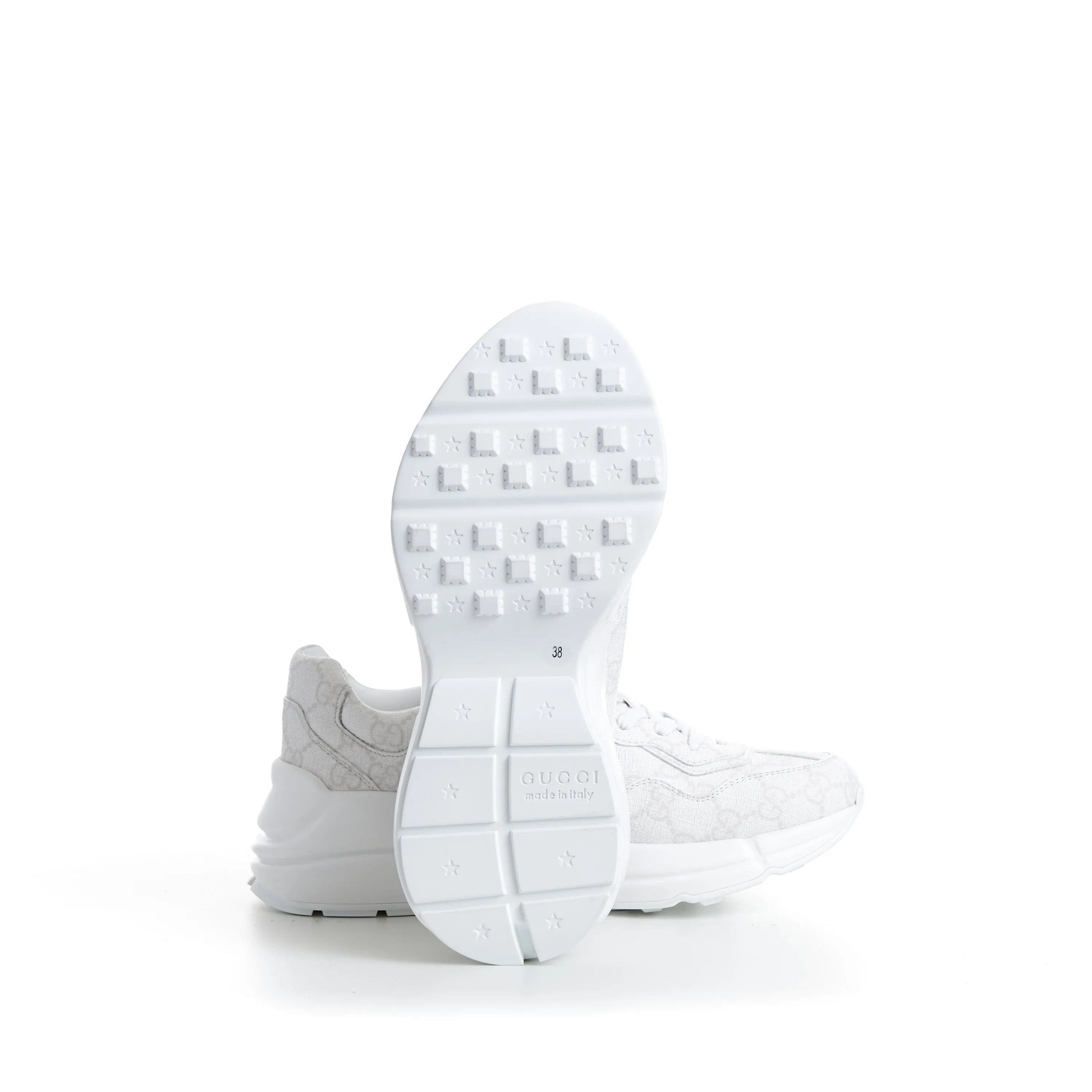 Women's GG Rhyton Sneaker In White Supreme