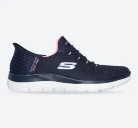 Women's Wide Fit Skechers 150123 Slip-ins  Summits Diamond Dream Sneakers